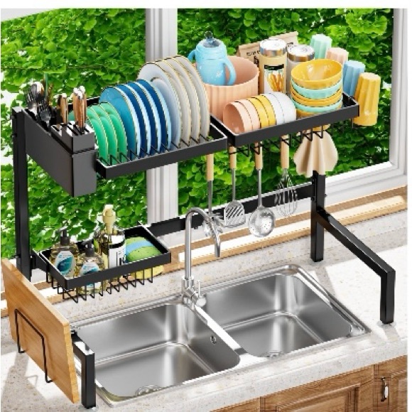 Over The Sink Large Dish Drainer Drying Rack New in box